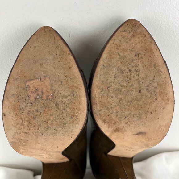 Elegant Brown Leather Heels - Picture 8 of 8